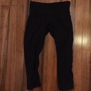 Black Lululemon Wunder Under Leggings Size 4